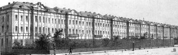 St. Petersburg University. Lithograph by V.F.Timm. 1840.