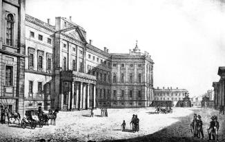 Anichkov Palace. Lithograph. 1820s.