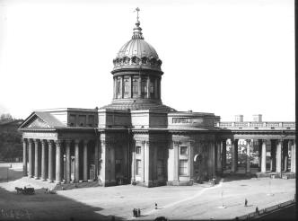 Kazan Cathedral. Photo, 1900s.