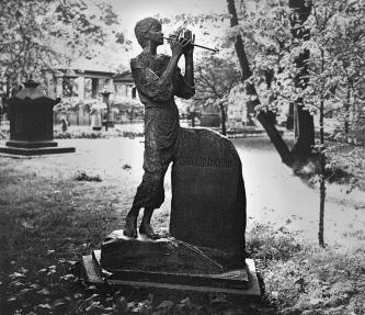 Headstone of A.S.Dargomyzhsky in the Necropolis of Artists. Sculptor A.I.Khaustov. 1961.