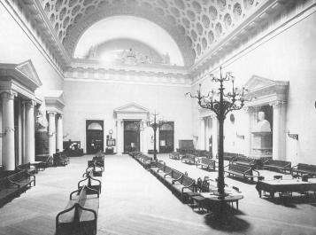 Операционный зал Фондовой биржи. Фото К. К. Буллы. 1903.