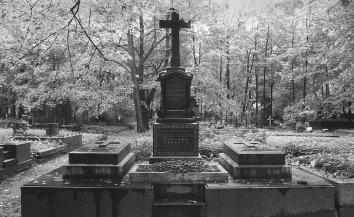Novodevichye Cemetery. The headstone of admiral K.N.Posyet.