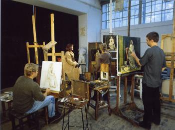 I.E.Repin Academy of Fine Arts. The painting class.