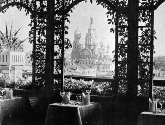 Ресторан "Крыша" в Европейской гостинице. Фото 1910-х гг.