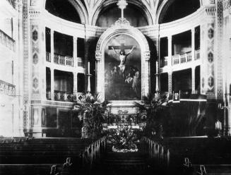 Interior of St. Peter’s Lutheran Church. Photo, 1910s.