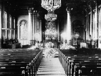 Interior of English Church of Jesus Christ. Photo, 1916.