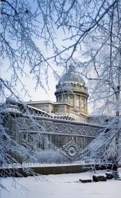 Railing of the Kazan Cathedral.