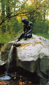 Fountain The Girl with a Broken Pitcher in Tsarskoe Selo. Sculptor P.P.Sokolov. 1816.
