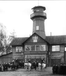 Udelnaya Station. A Firehouse. Photo, 1900s.