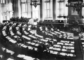 Meeting of 1st State Duma in the Tauride Palace. April, 1906.