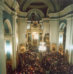Interior of Cathedral of Prince St. Vladimir.