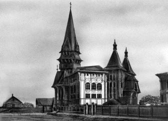 Церковь св. Марии на Петроградской стороне. Гравюра XIX в.