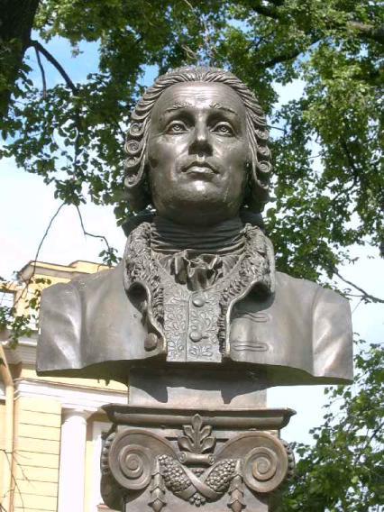 Памятник Б. Растрелли. Фото В. Лурье с сайта http://www.petrograph.ru/