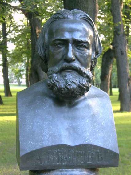 Памятник А. Иванову. Фото В. Лурье с сайта http://www.petrograph.ru/