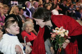 Маргарете фон дер Борх на церемонии Настоящий герой. 2005