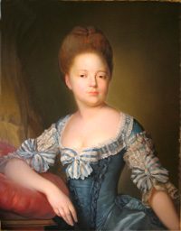 Portrait of Sofia-Dorotea of  Württemberg by am unknown painter.