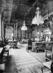 Mansion of A.A.Polovtsev. Oak Hall (The Main Library). Photo, early 20th century.