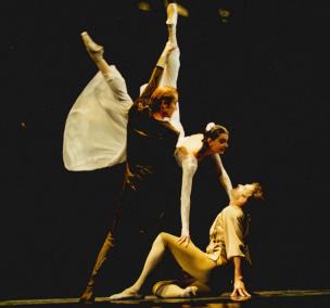 Scene of "The Russian Hamlet" ballet. Directed by B. Eifman.