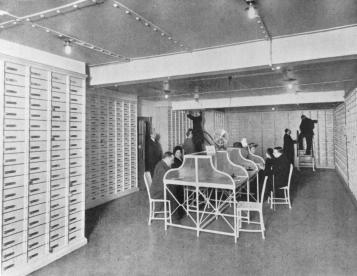 St.Petersburg Mutual Credit Society. The Safe Boxes Room. Photo, 1910s.