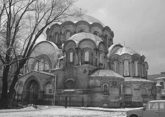 Our Lady of Kazan Church at Novodevichye Cemetery.