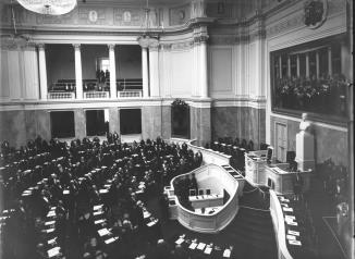 Session of the State Council at Mariinsky Palace. Photo by K.K.Bulla. 1908.