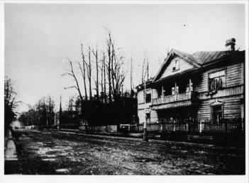 Pesochnaya Street, 10. Photo, 1920s.