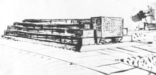 L.V.Rudnev. A draft of the gravestone on Revolution victims' bed of honour in the Field of Mars. 1917.