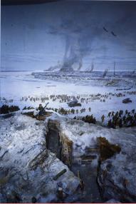 Memorial diorama The Break of the Siege of Leningrad.