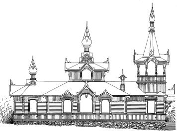 Казанская церковь на Красненьком кладбище. Проект Н. В. Васильева